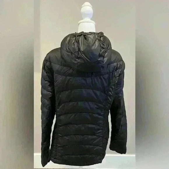 Calvin Klein puffer coat size large black packable lightweight zip down - Picture 2 of 9